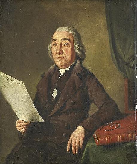 Wybrand Hendriks Portret van Jacob de Vos Sr. (1736-1833), kunstverzamelaar te Amsterdam